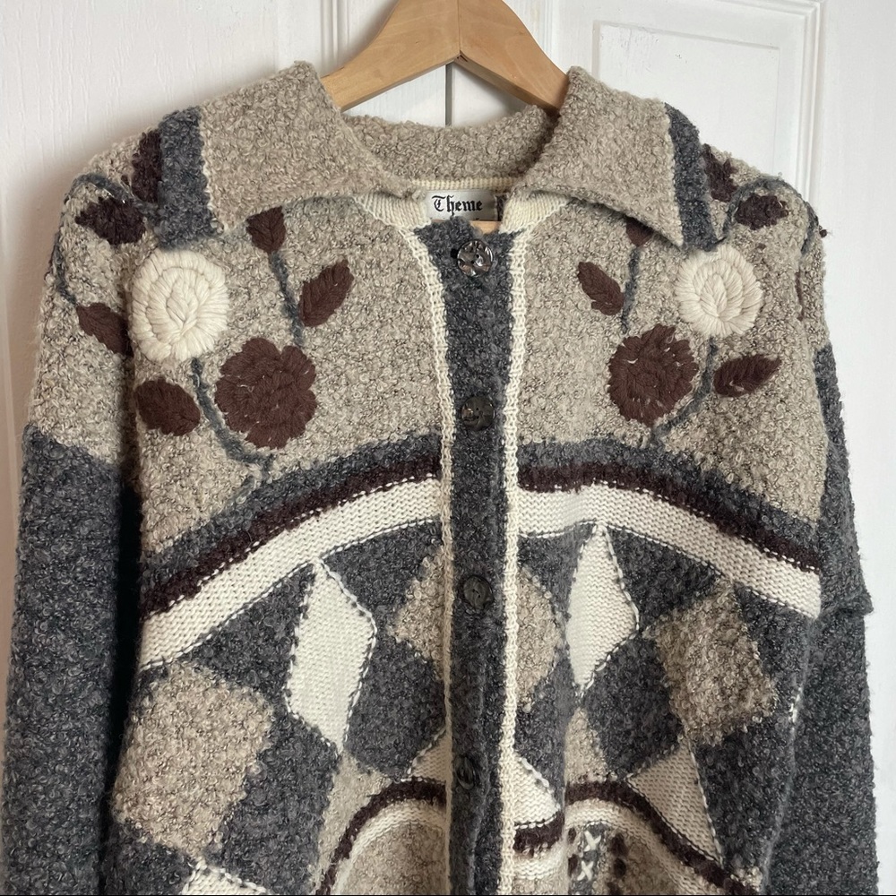 Cozy Core Patterned Cardigan - Picture 2 of 10